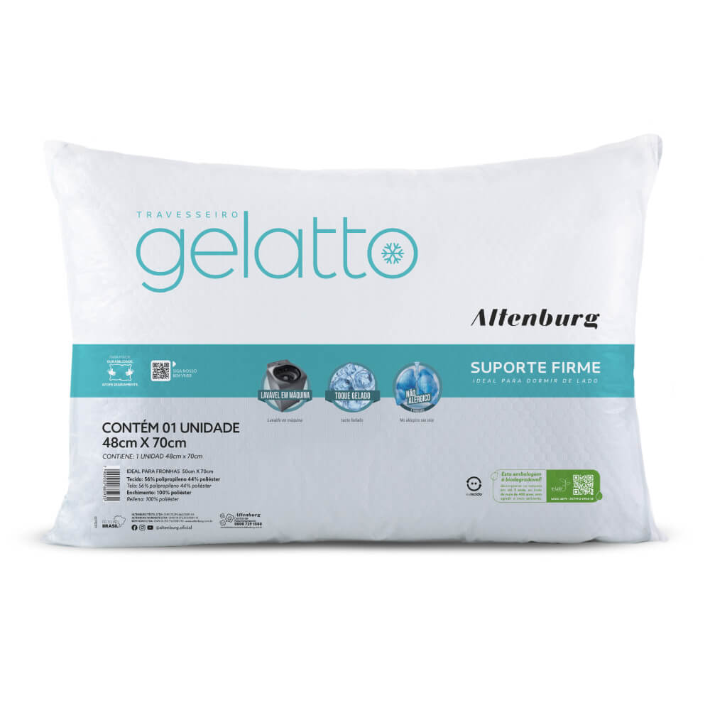 Travesseiro Gelatto 48 x 70 cm Altenburg