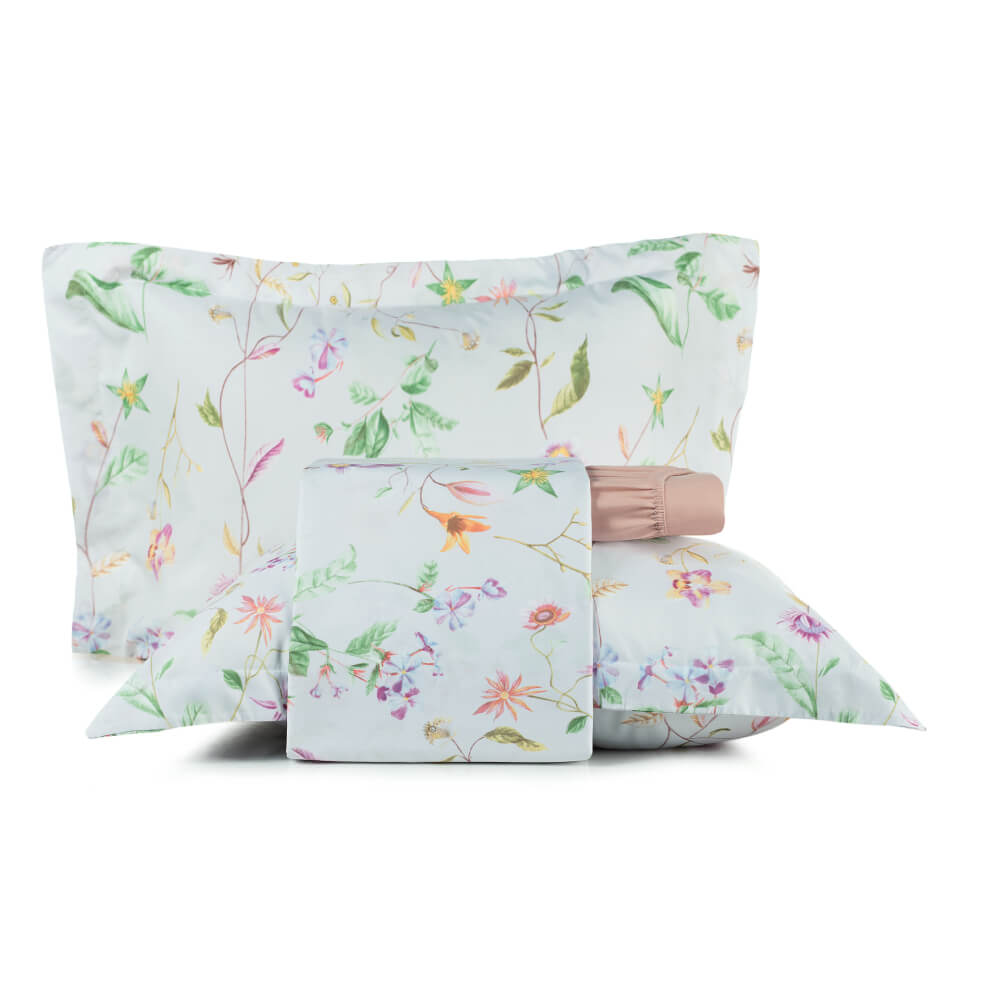 Jogo de Cama Queen 4 peças Toque Acetinado Flora Liz 5355.0 Altenburg