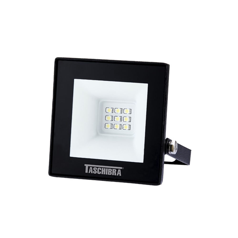 Refletor Verde TR LED 10 Slim 10W Preto Taschibra
