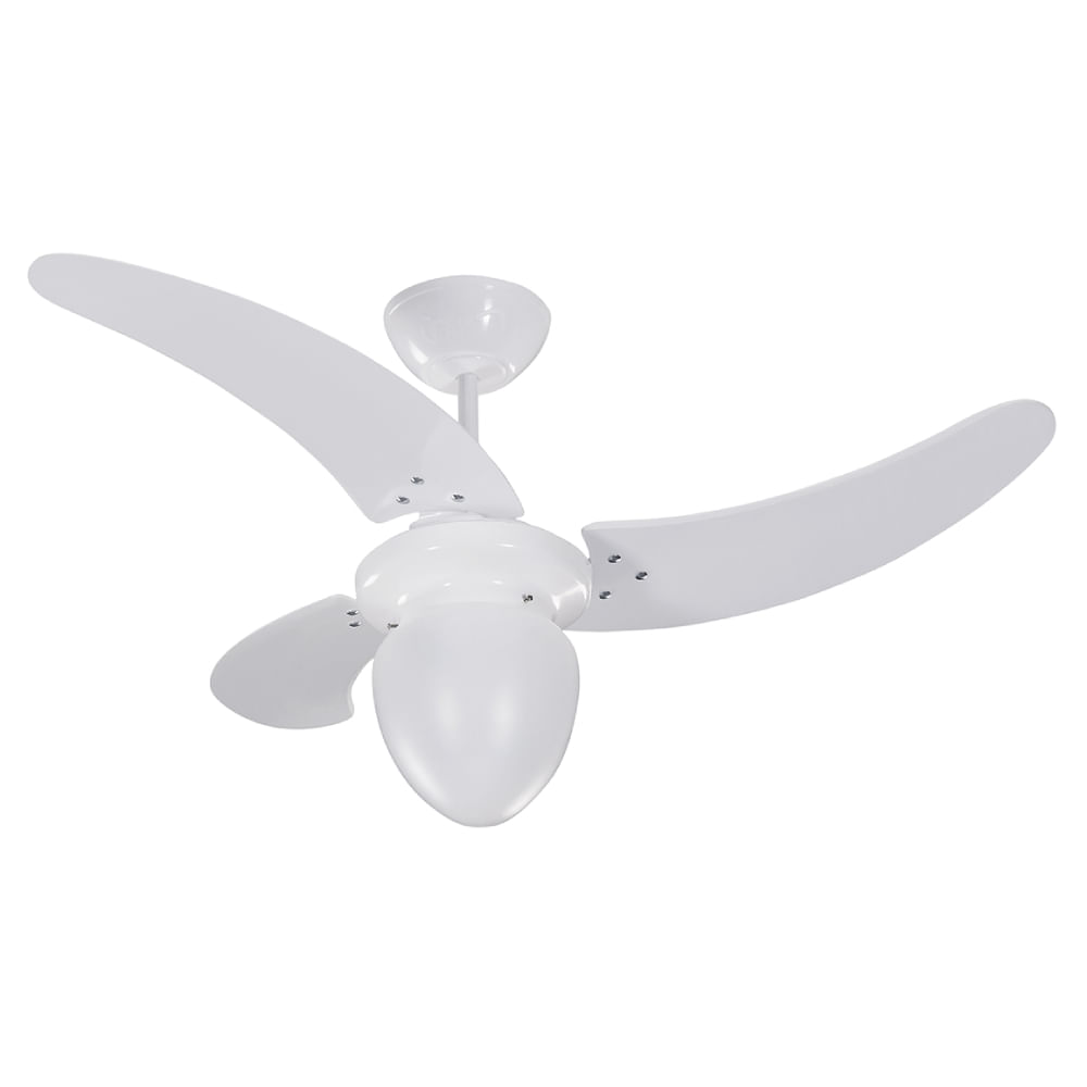 Ventilador de Teto Búzios Max com Lustre Branco 220V 51.01.0822 Tron