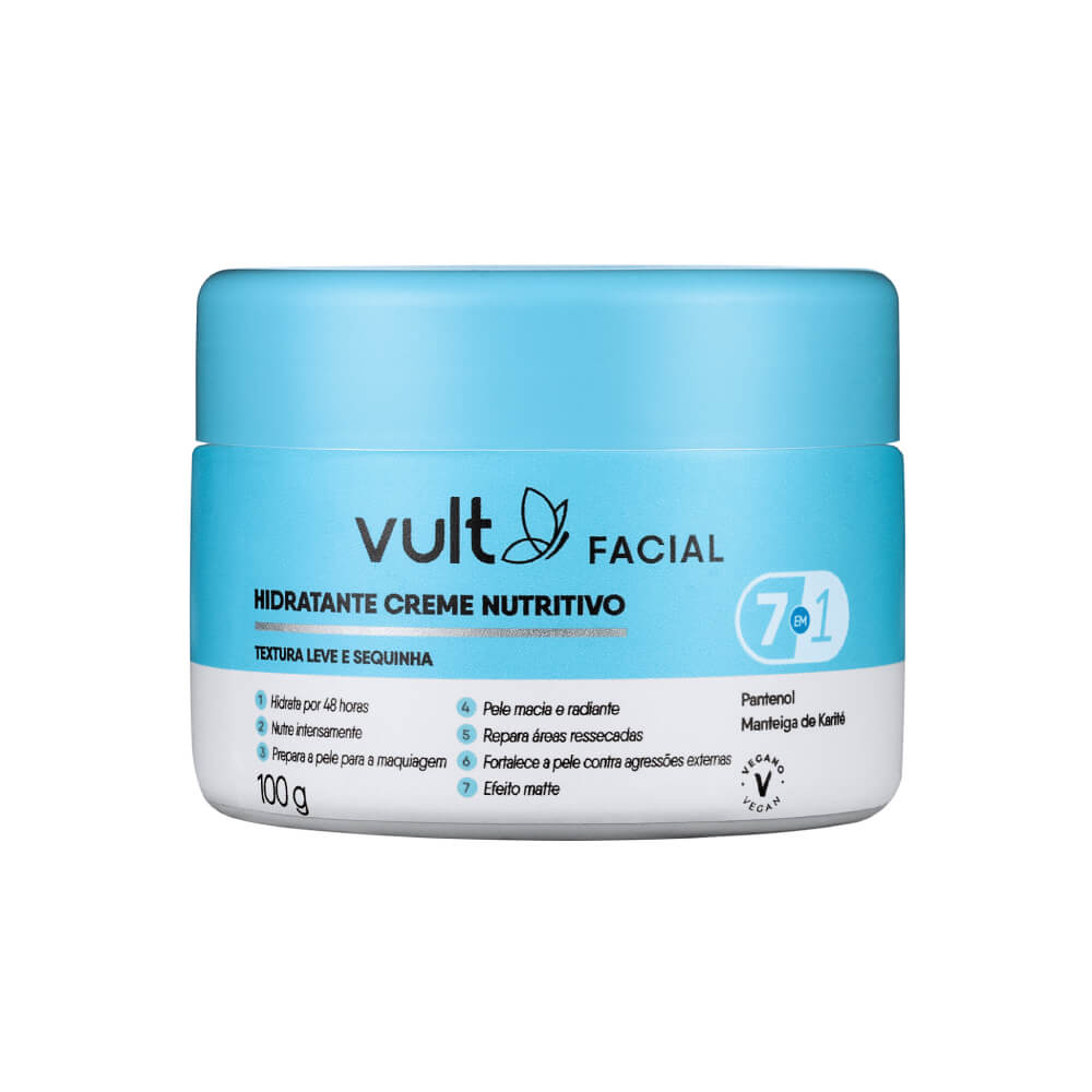 Creme Hidratante Nutritivo Facial 100g 8182 Vult