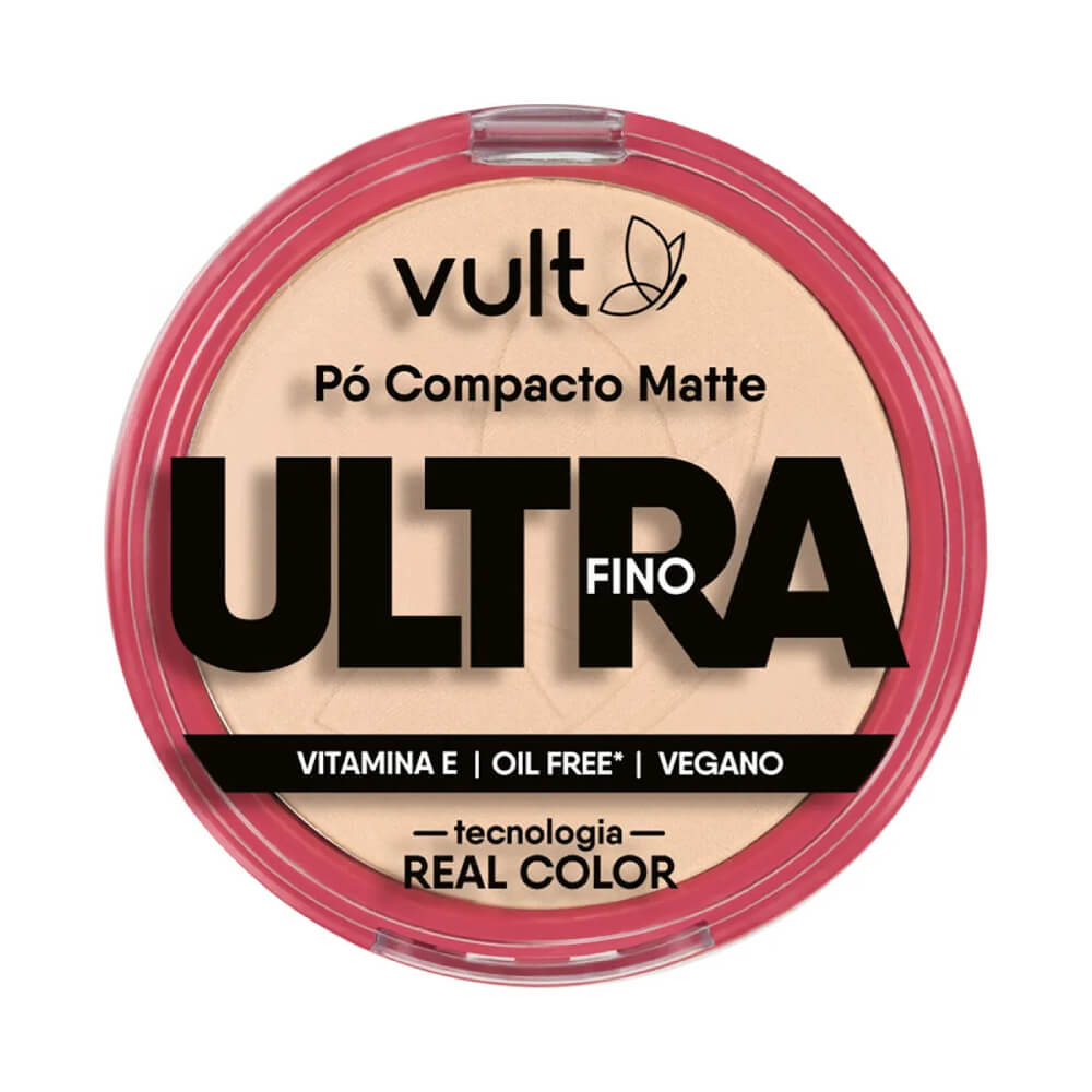 Pó Compacto Matte Facial Ultrafino Cor V420 9g 8827 Vult
