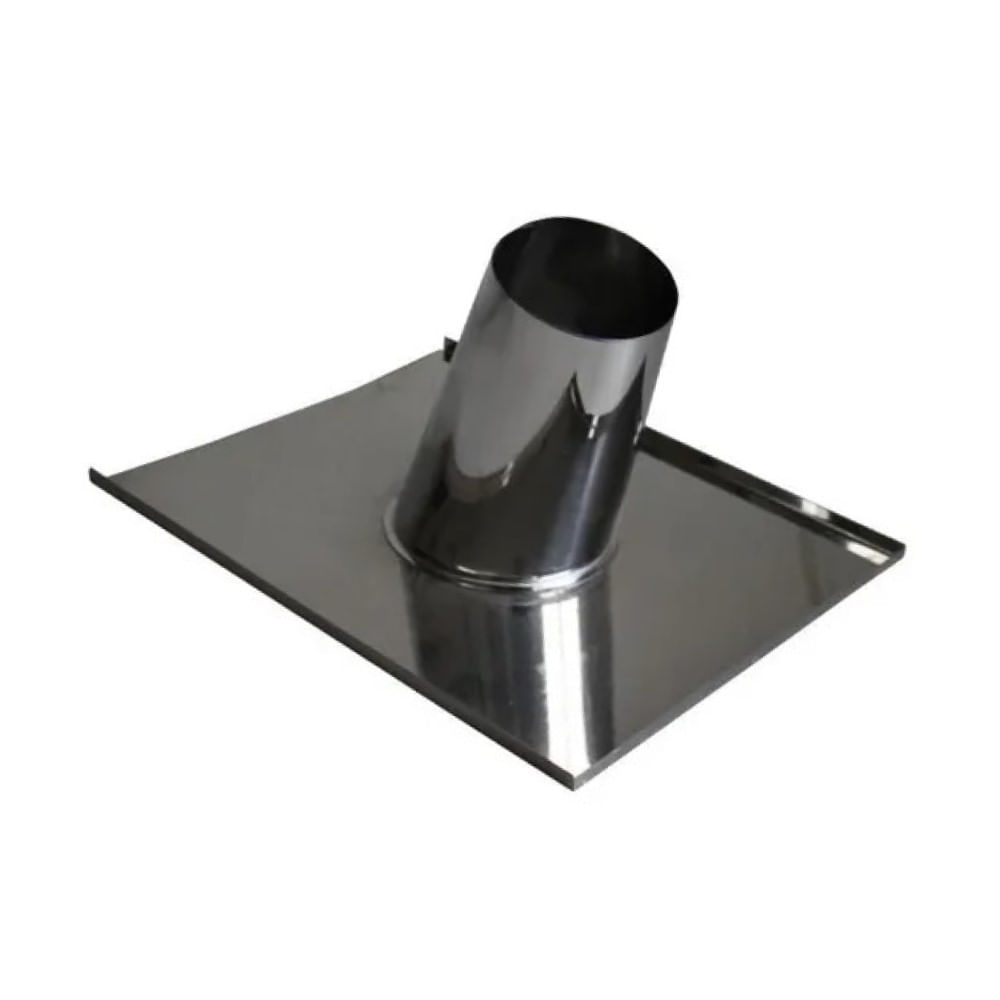Acabamento Chaminé Liso Inox Adams