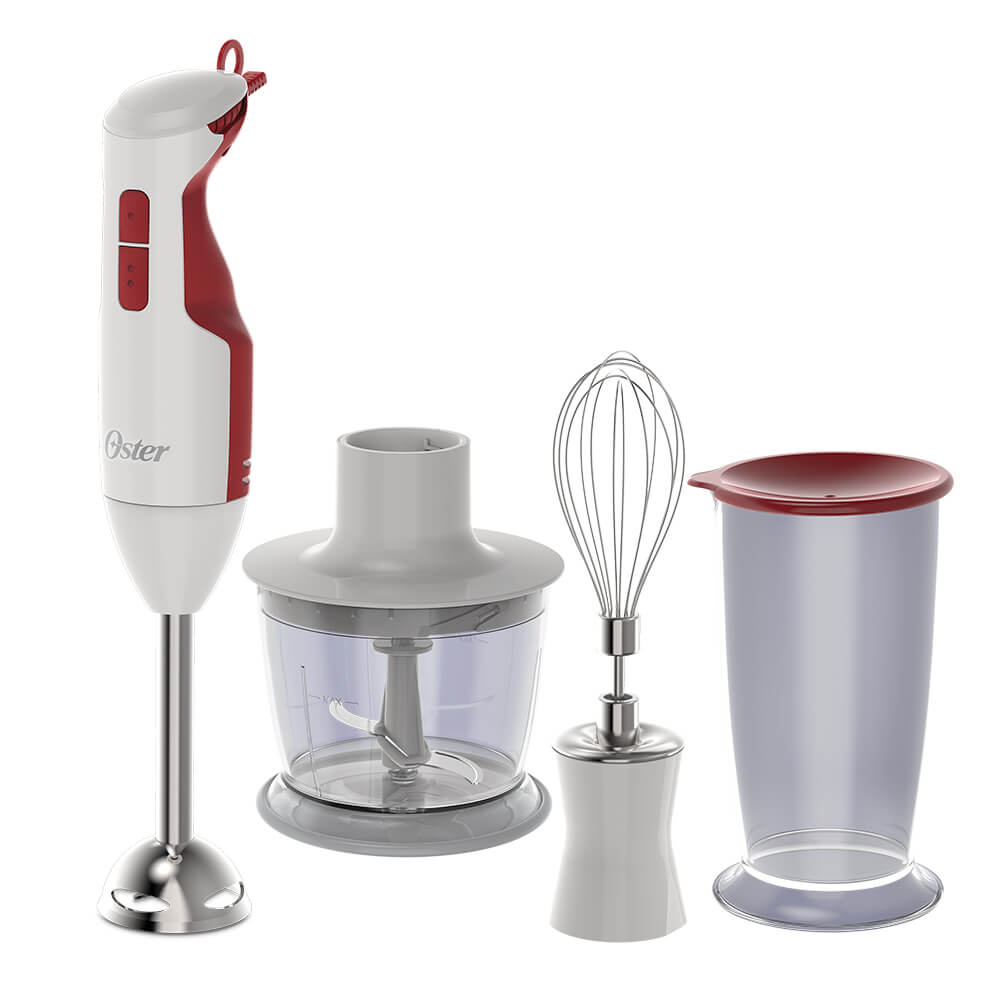 Mixer Delight 3 em 1 Branco/Vermelho 220V FPSTHB2615U-057 Oster