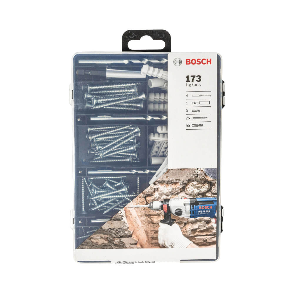 Jogo de Fixação 173 peças 2607017506 Bosch