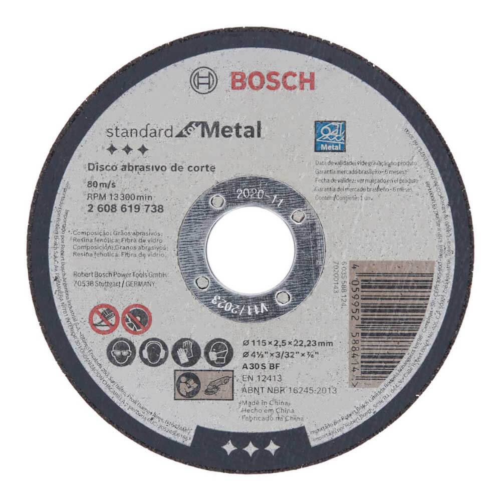 Disco Corte 115mm 2608619738 Bosch