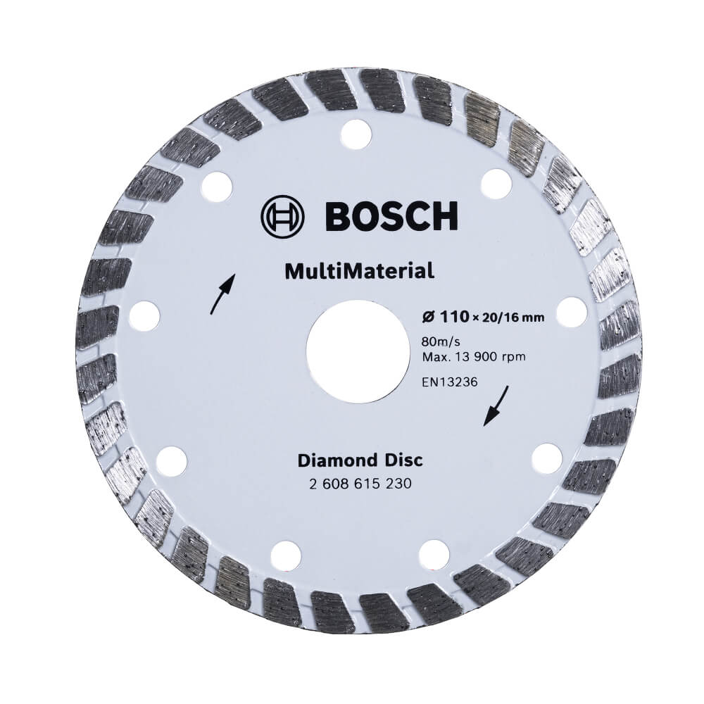 Disco Diamantado MultiMaterial Turbo 110mm 2608615230 Bosch