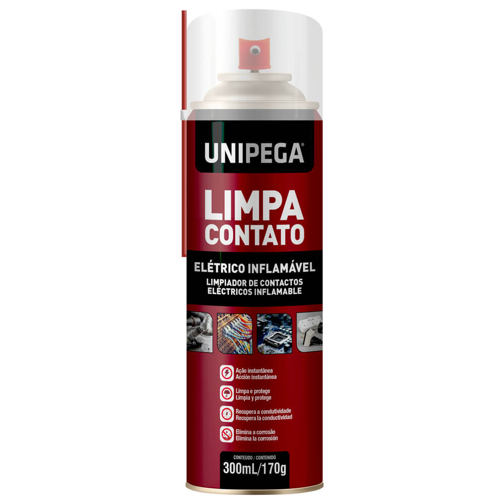Limpa Contato Inflamável LT 300ml Unipega