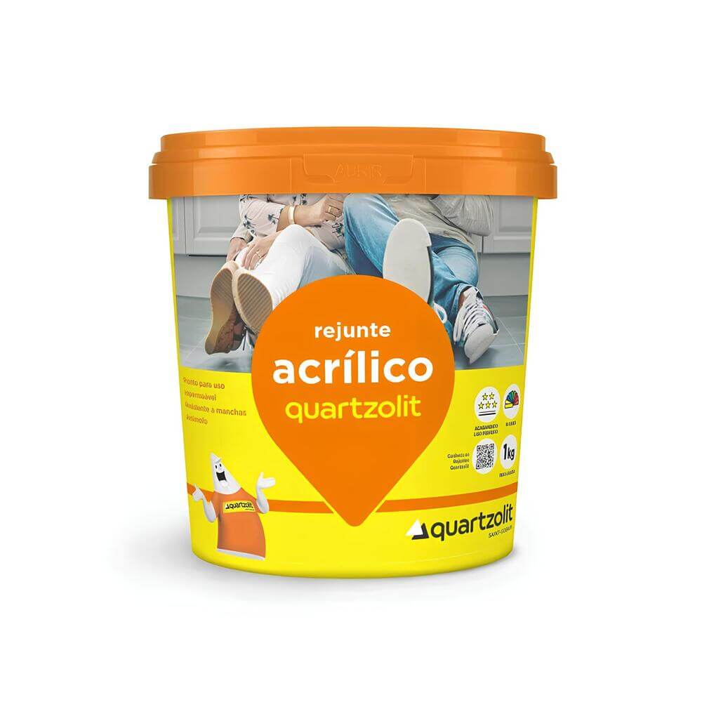 Rejunte Acrílico Marrom Café 1kg Quartzolit