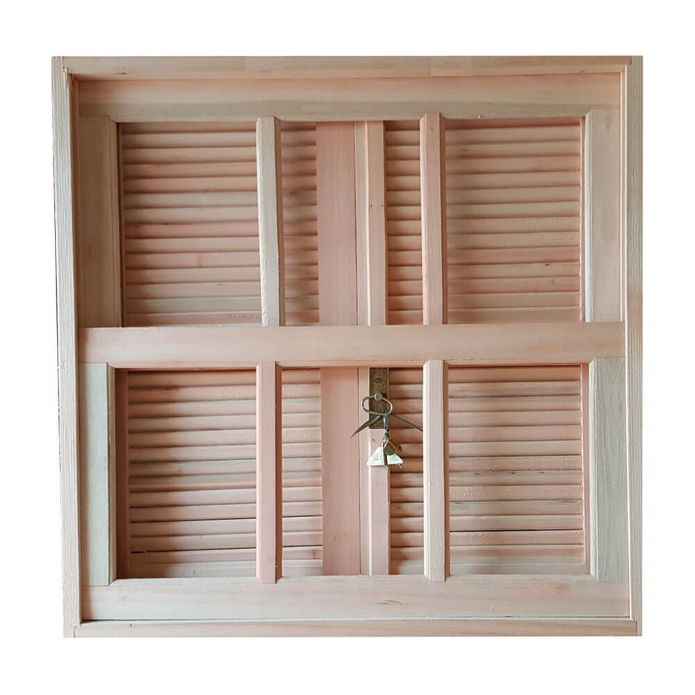 Janela de Eucalipto 100 x 100 cm 100 Real Mobili
