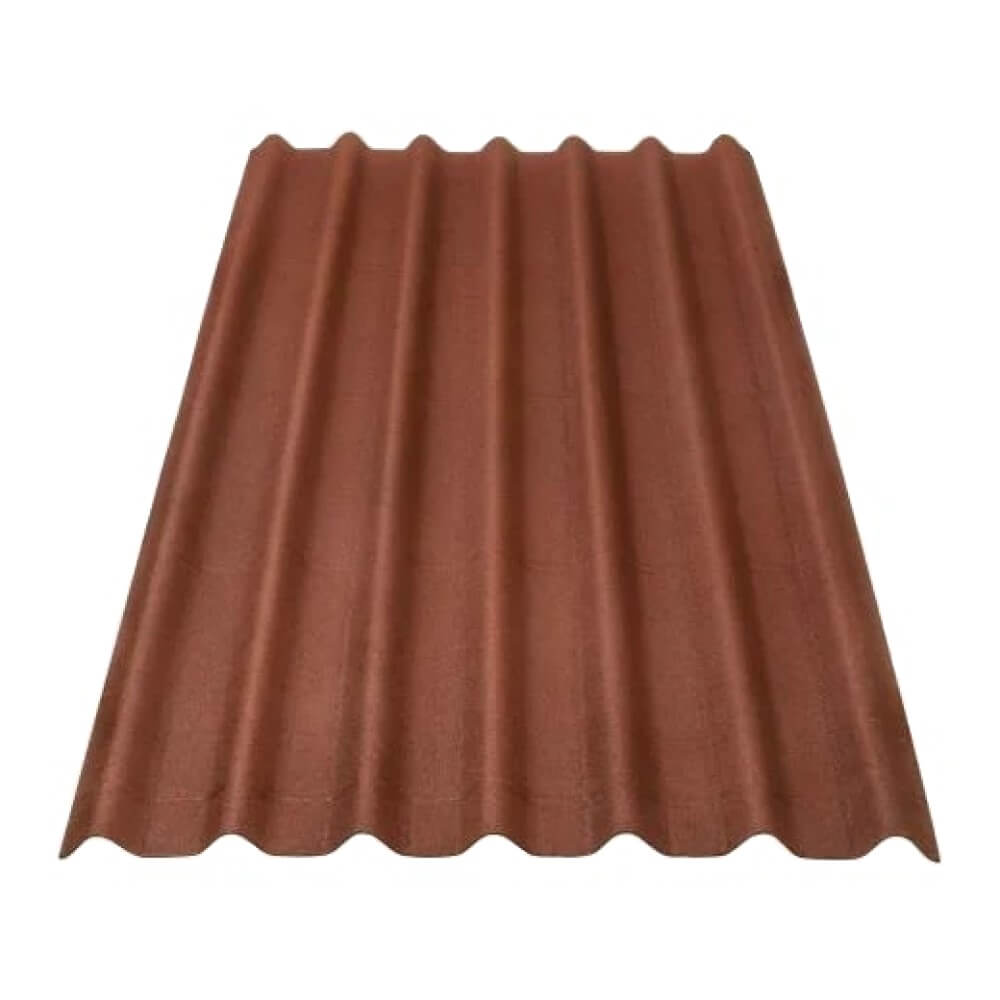 Telha Ondulada Stilo 3mm 96 x 200 cm Vermelho Onduline