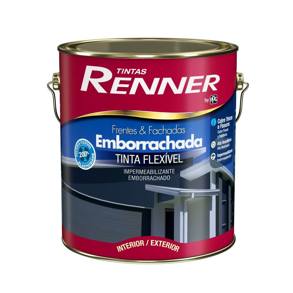 Tinta Emborrachada Branco Fosco Galão 3,6L RE6001 Renner