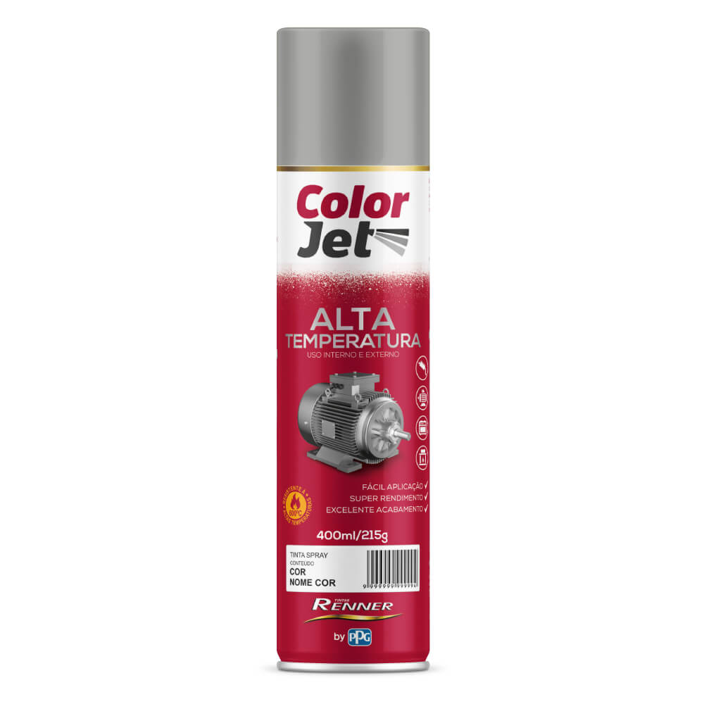Color Jet Alta Temperatura Alumínio 400 ml 1651 Renner