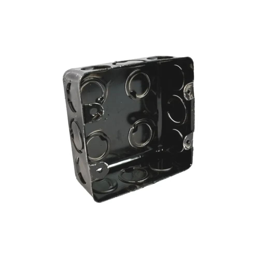 Caixa de Luz de Latão 4x4 Preto Brasmax