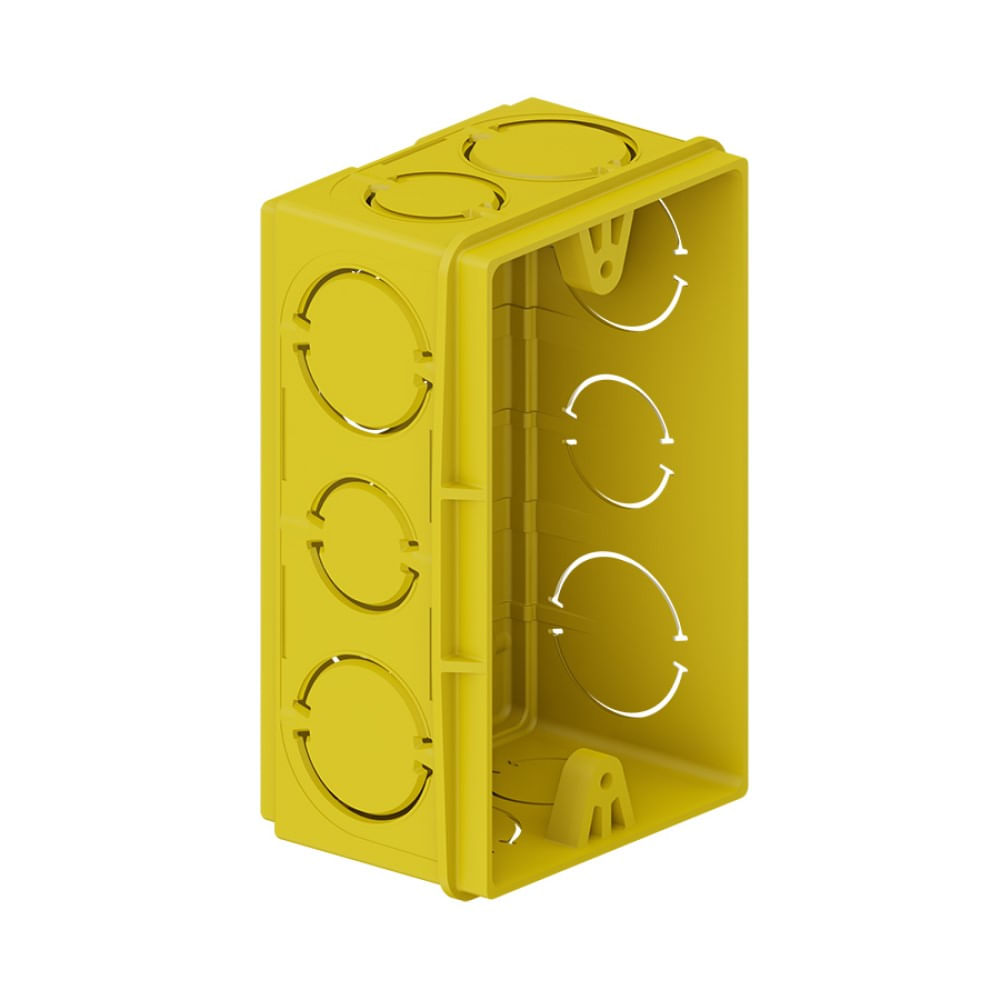 Caixa de Luz Tigreflex 4x2 Amarelo 33043554 Tigre