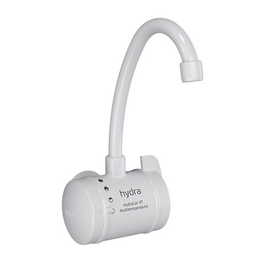 Torneira Elétrica 4T Hydralar Parede Branco 5500W 220V Hydra