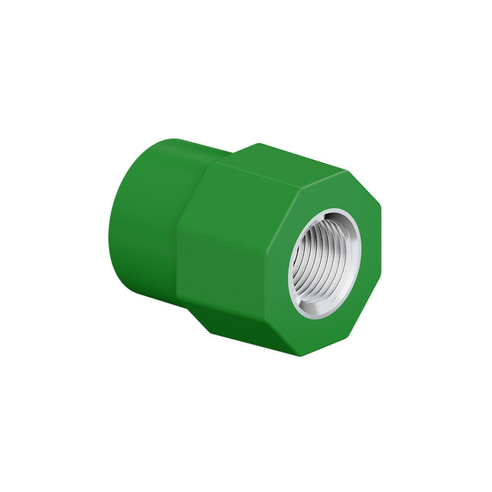 Luva Soldável e Roscável com Bucha Latão PPR 25mm x 3/4" 22327534 Tigre