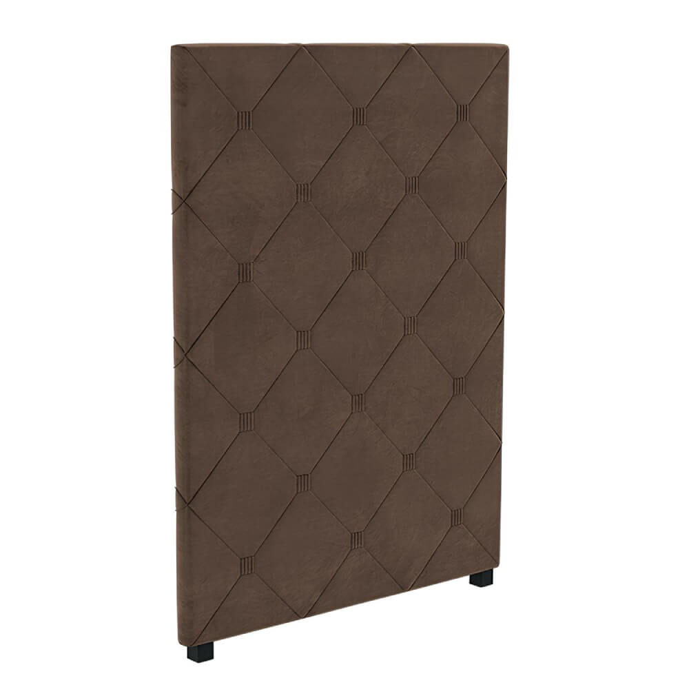 Cabeceira Deluxe Veludo Marrom 90 cm CAB012 Kappesberg