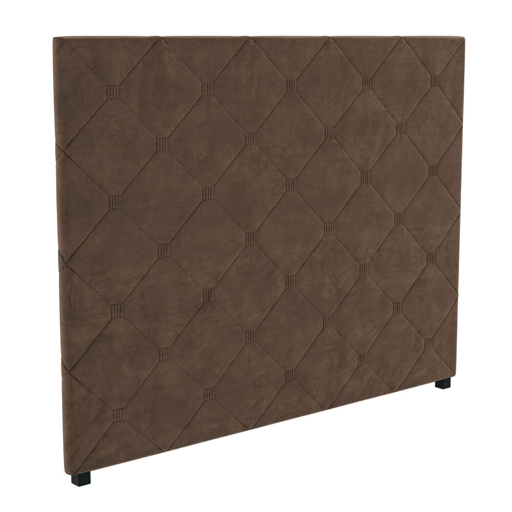 Cabeceira Deluxe Veludo Marrom 160 cm CAB012 Kappesberg