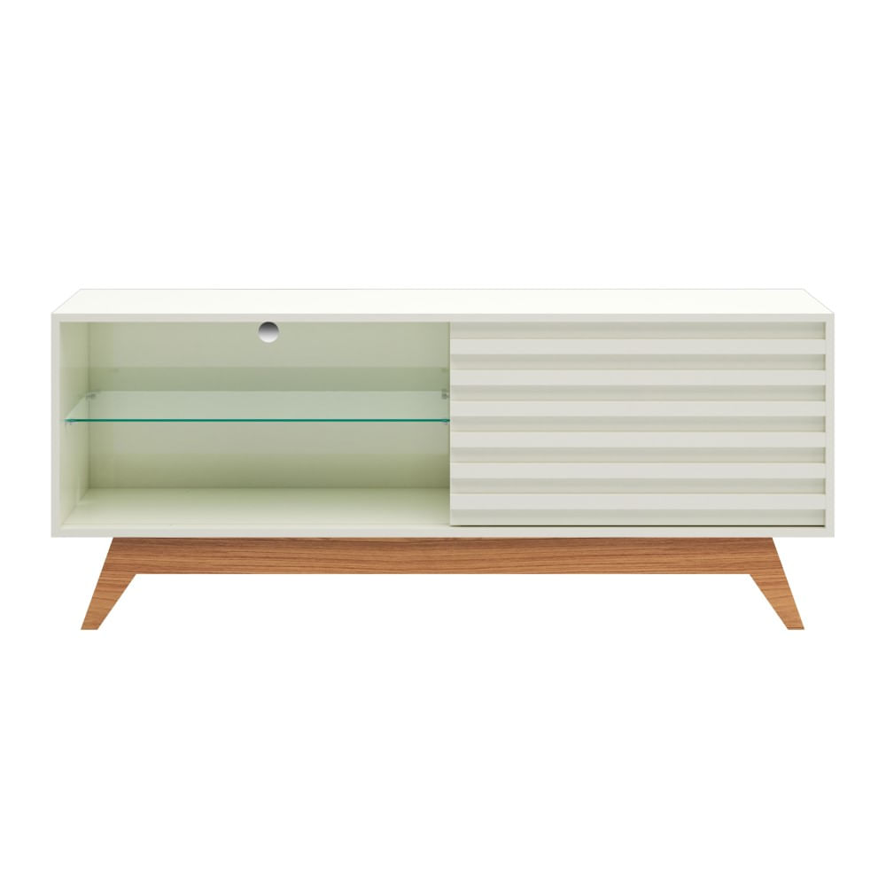 Rack Retrô Freijó/Off White R514 Dalla Costa