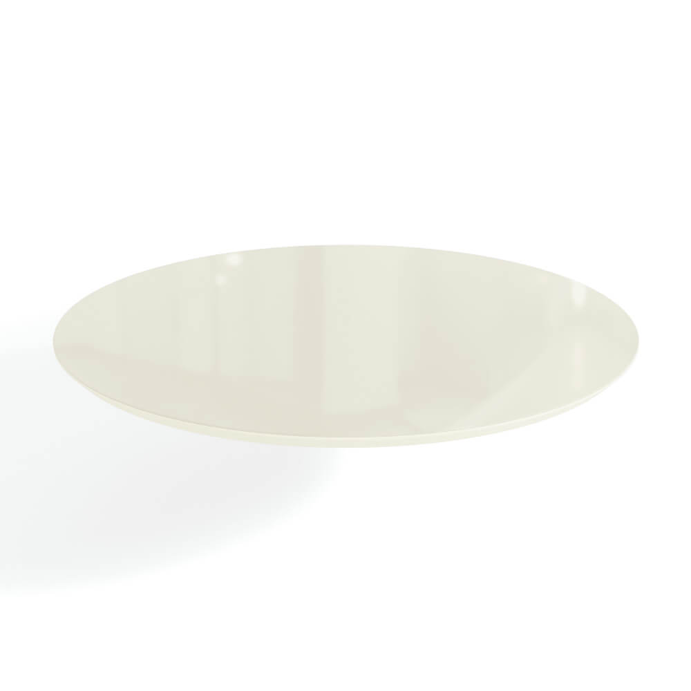 Tampo de Vidro Mesa Redonda 105 cm Off White TA43 Kappesberg