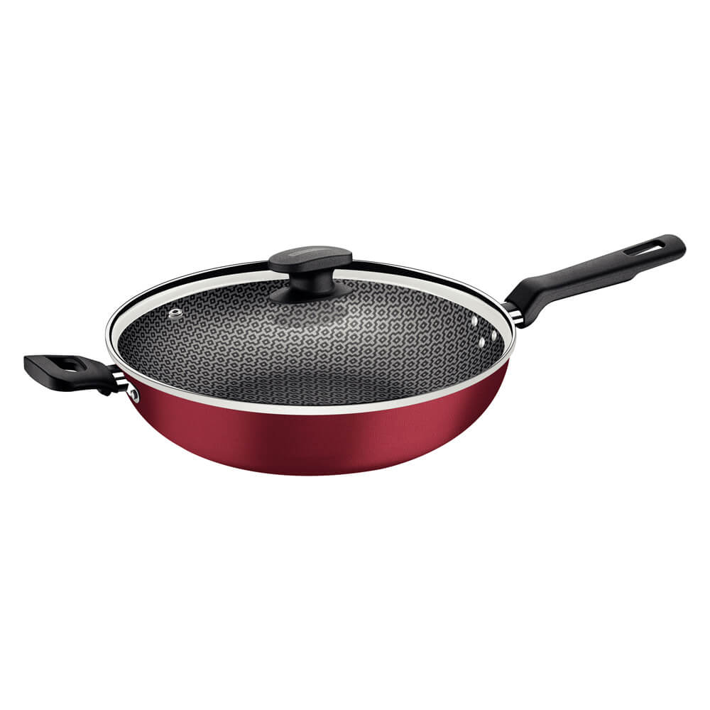 Panela Wok Loreto 28 cm Vermelho 20394/728 Tramontina