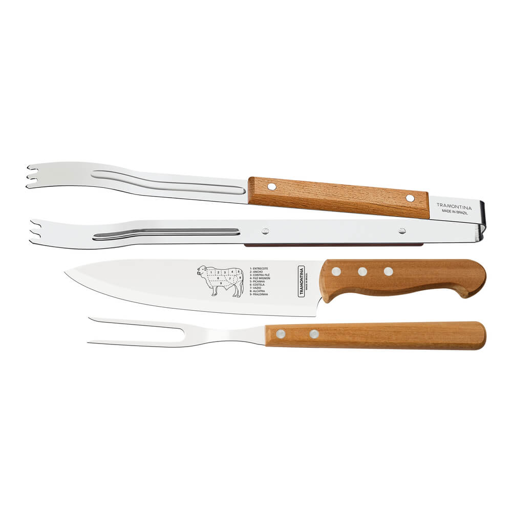 Kit Churrasco Dynamic 3 peças 22399/075 Tramontina