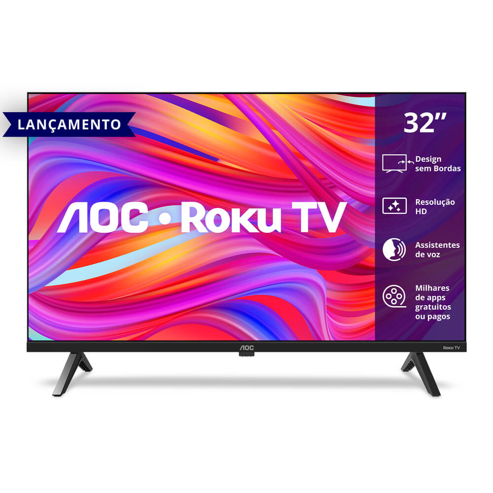 Smart TV DLED HD 32" Roku TV 32S5045/78 AOC