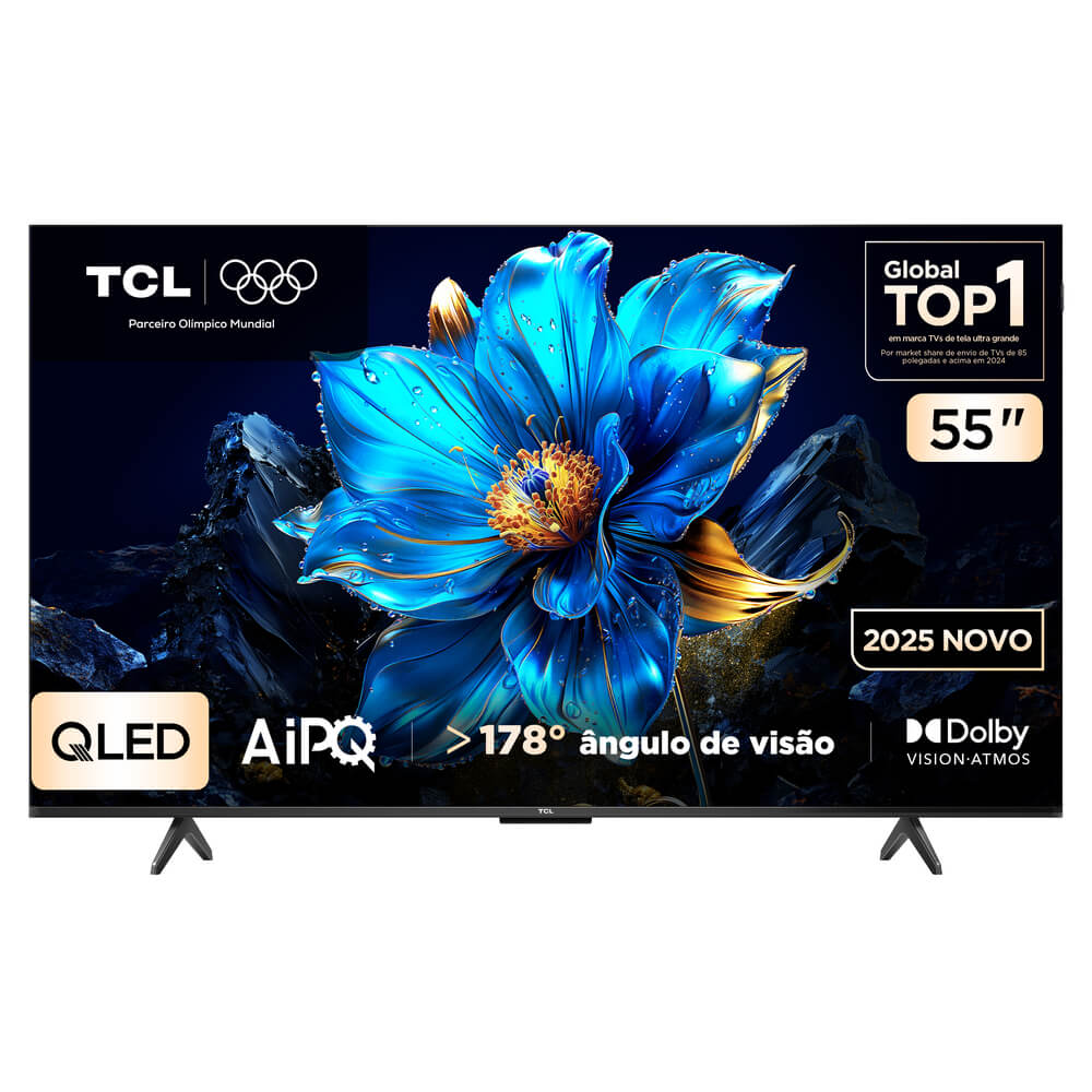 Smart TV QLED 4K 55" Google TV 55P7K TCL