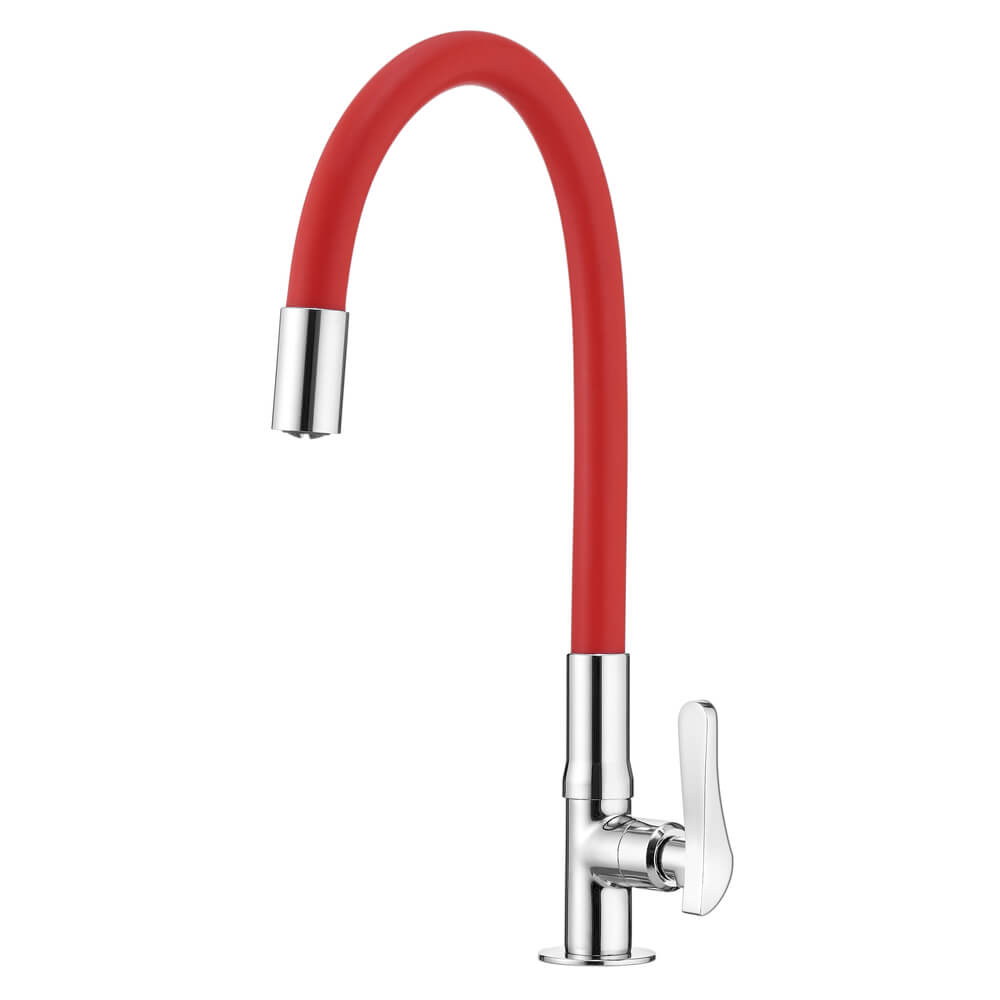 Torneira Multiuso Bancada Bica Flexível Vermelho 1177 R27 Lorenzetti