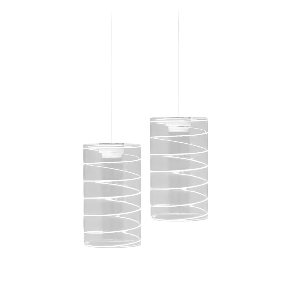 Lustre Pendente 2 Lâmpadas Branco TD 641/2 Taschibra