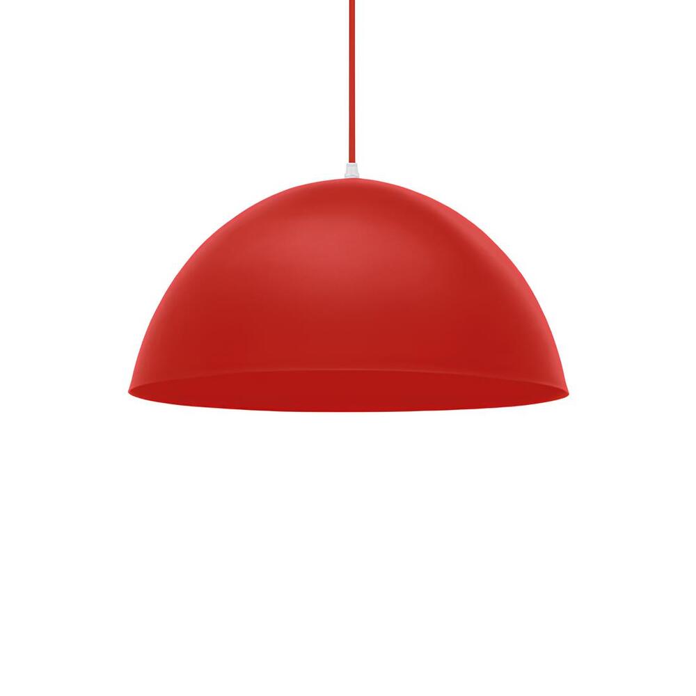 Luminária Pendente Design Vermelho TD 821F MD Taschibra