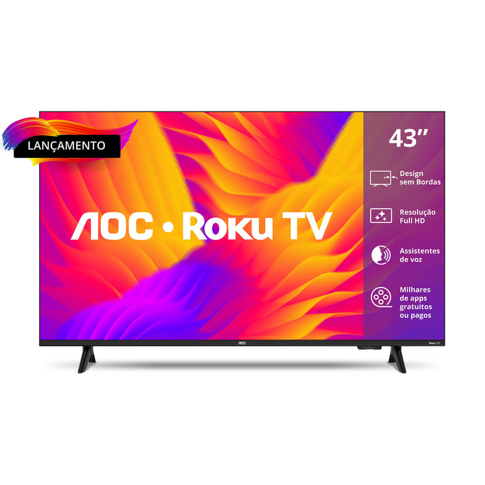Smart TV DLED Full HD 43" Roku TV 43S5155/78G AOC
