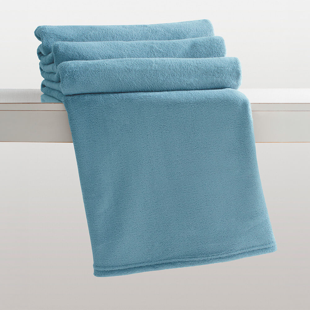 Manta Casal Celta Lisa Acqua Corttex