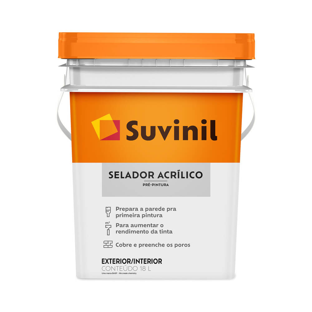 Selador Acrílico de Parede Pré-Pintura Balde 18L Suvinil