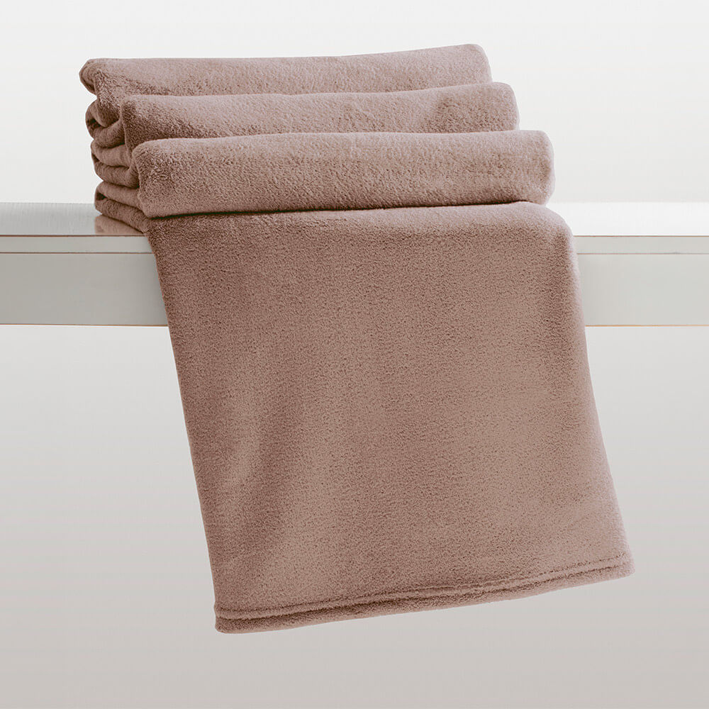 Manta Casal Celta Lisa Taupe Corttex