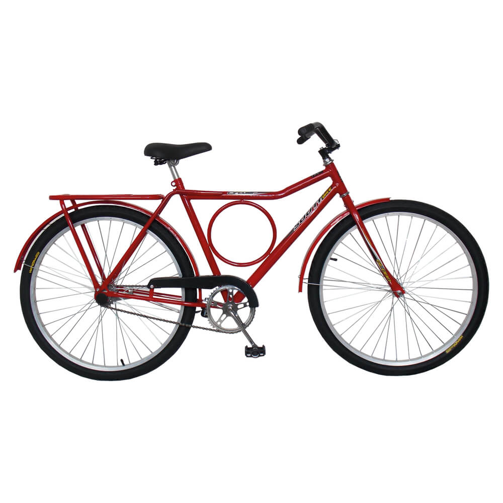 Bicicleta Aro 26 Barra Forte Vermelho South Bike