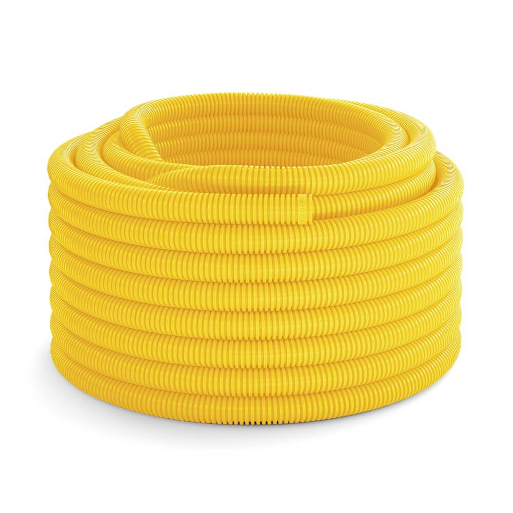 Eletroduto PVC Corrugado Flexível Leve 25mm Rolo 50m Amarelo 57505/002 Tramontina