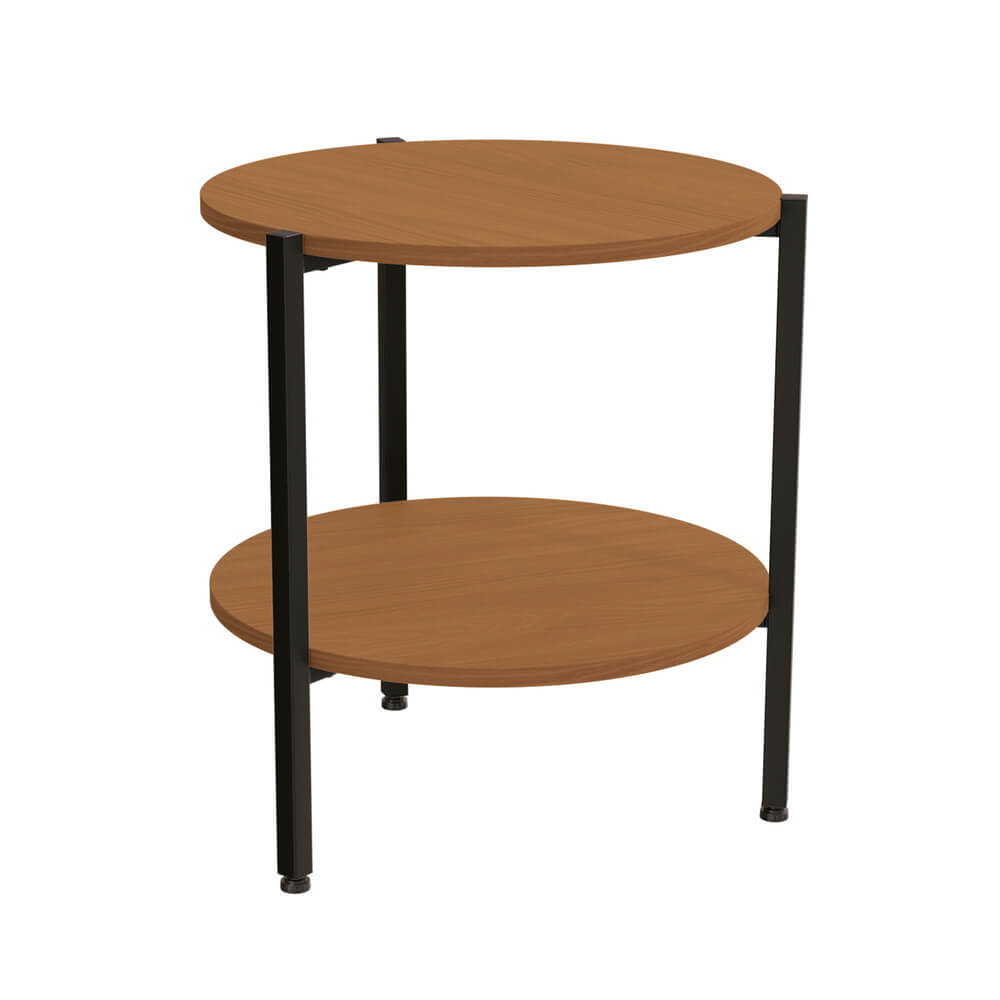 Mesa de Centro Crome Industrial Canela/Preto Fosco LI017 Kappesberg