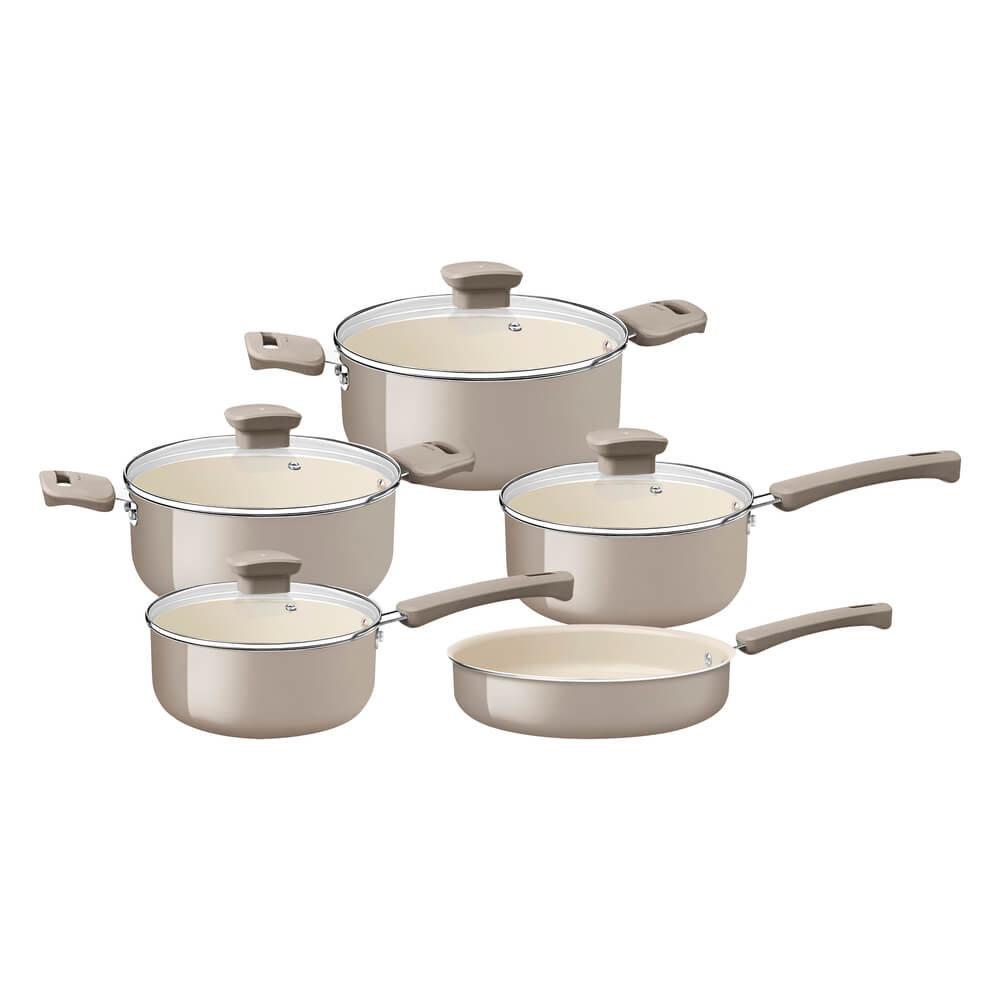 Jogo de Panelas Veronese 5 peças Bege 28699/316 Tramontina