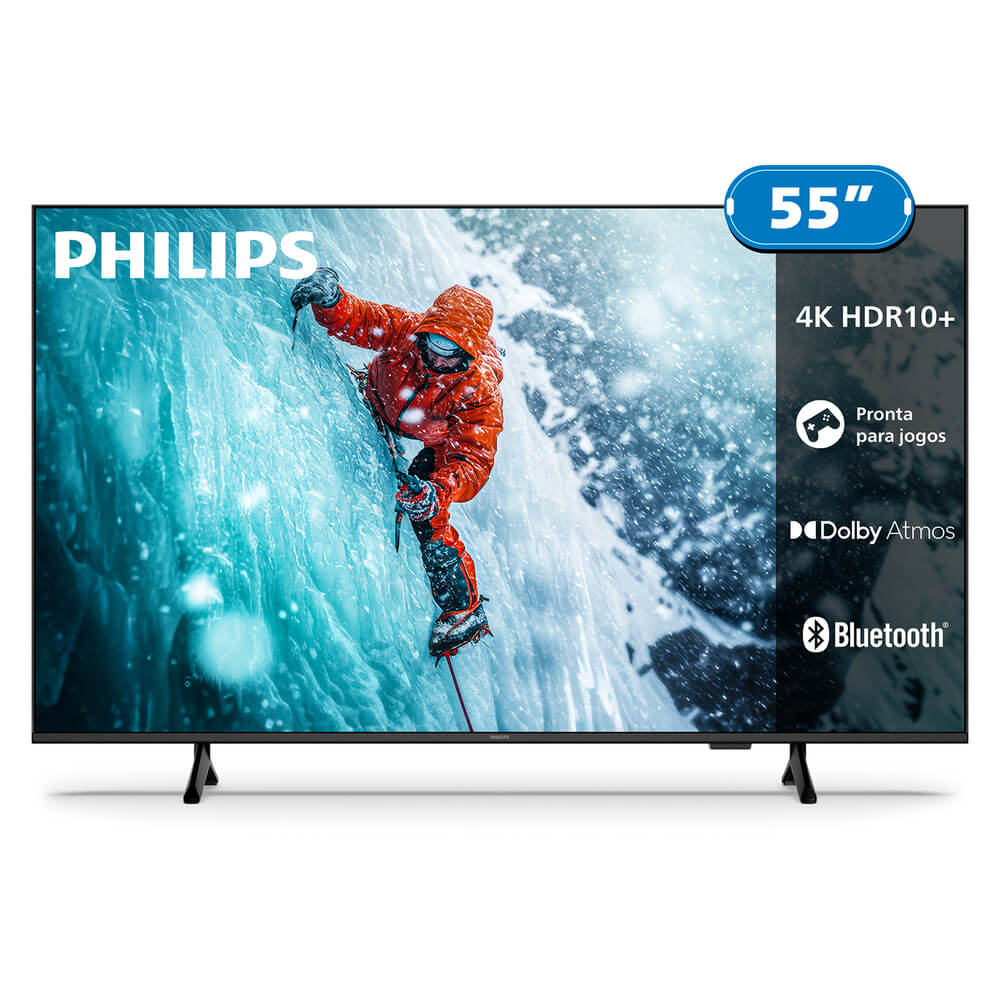 Smart TV DLED 4K 55" Titan OS 55PUG7300/78 Philips