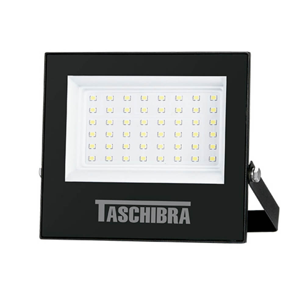 Refletor TR LED 50 Slim 50W 6500K Preto Taschibra